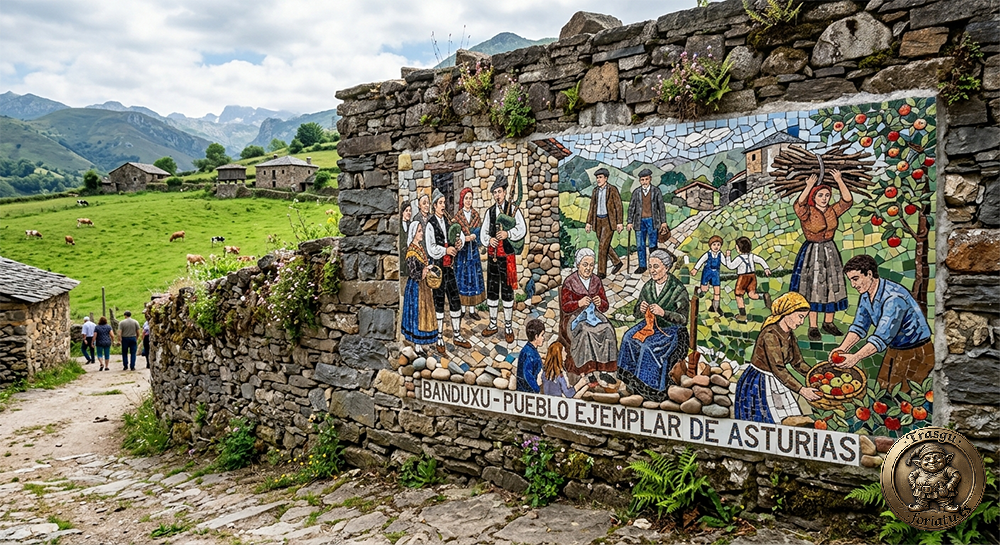informacion de la poblacion de Banduxu o Bandujo Principado Asturias