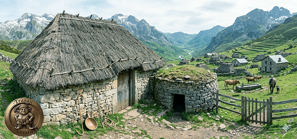Bra�a tipica de aldea populares de Asturias