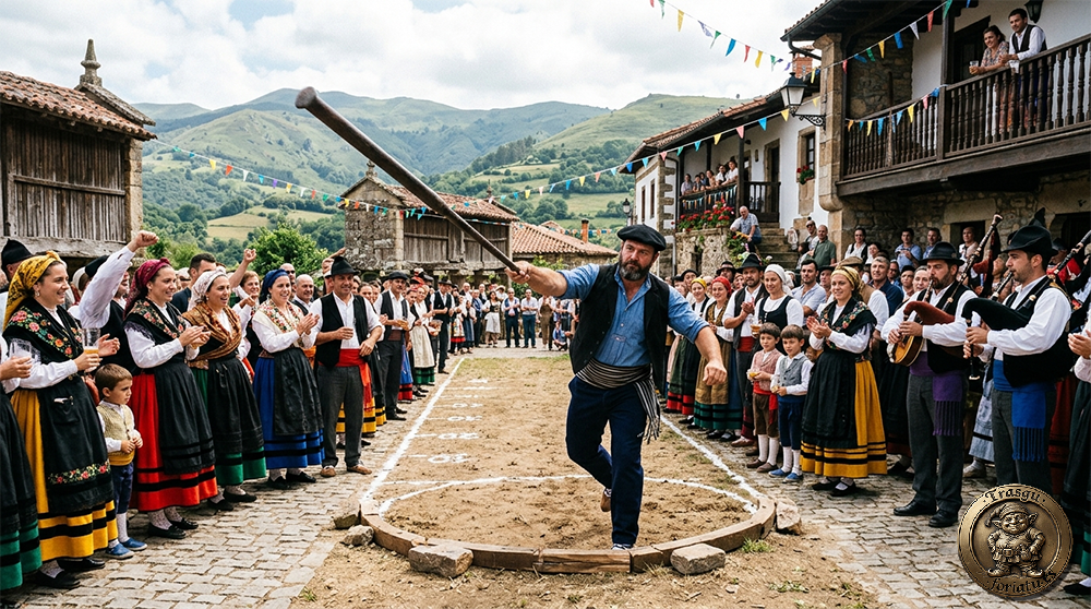 TrasguForiatu - Informacion sobre el lanzamiento de barra, deporte tipico en Asturias