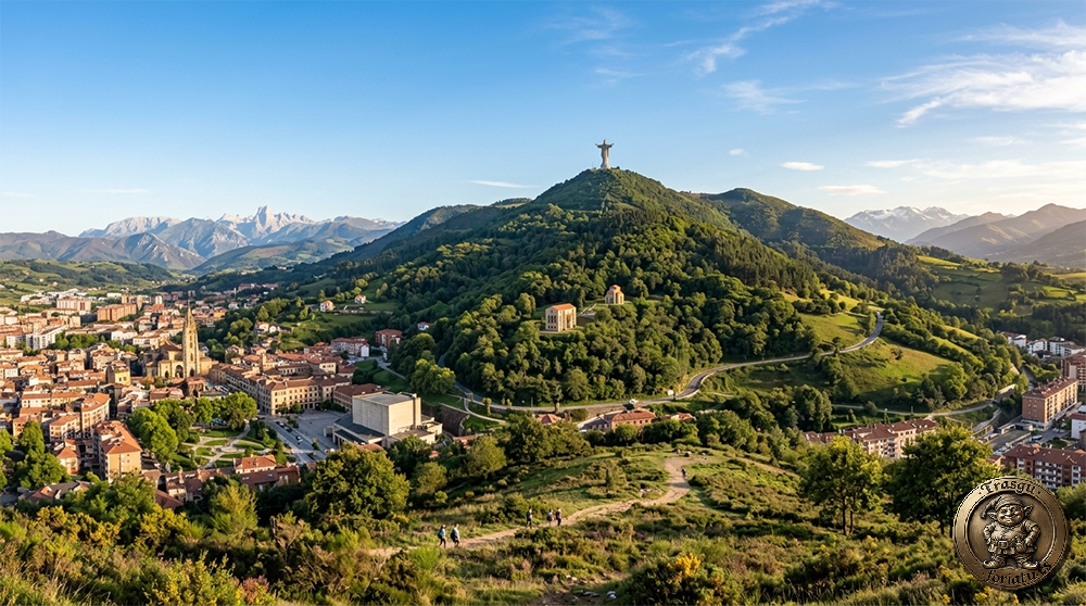 TrasguForiatu - Imagen representativa del Monte Naranco en Oviedo Asturias